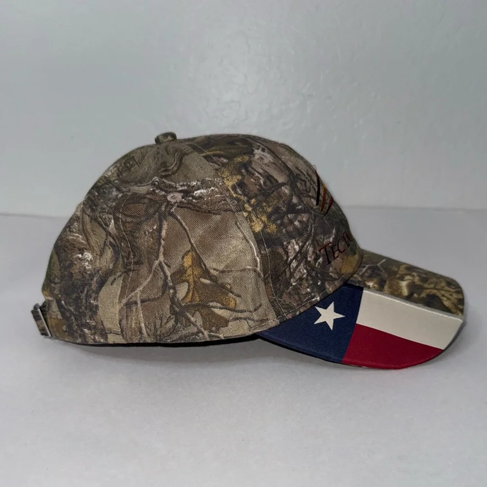 Real Tree Texas Flag Camouflage Tecta America Hat Adjustable Hunting Outdoors OS